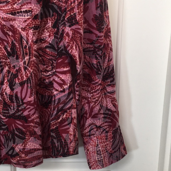 COLDWATER CREEK Gauzy Summer Wrinkle Resistant Fabric Abstract Floral Design - Picture 3 of 15